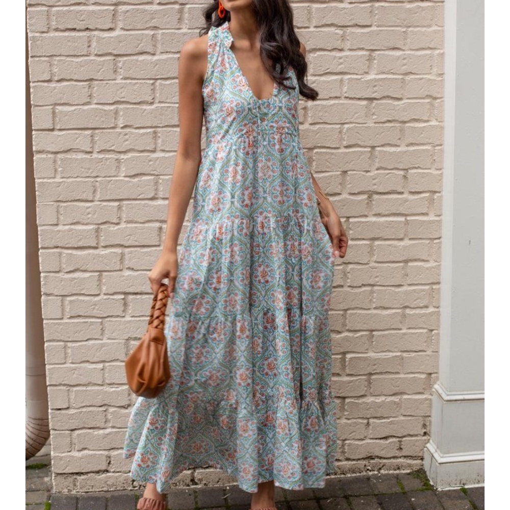 NWT Vintage Ibiza floral maxi dress M